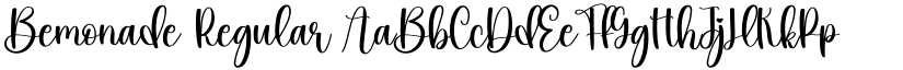 Bemonade Regular font