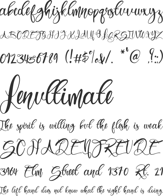 Luckily font preview