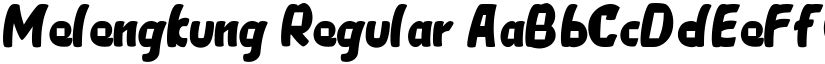 Melengkung Regular font