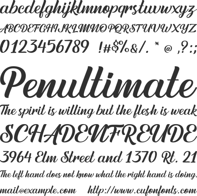 Austein font preview