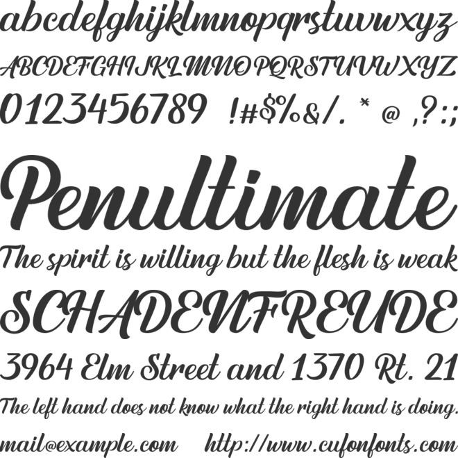 Austein font preview