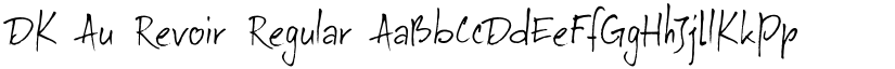 DK Au Revoir Regular font