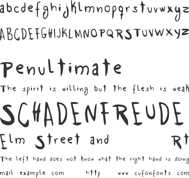 Trace Me Gordo font preview