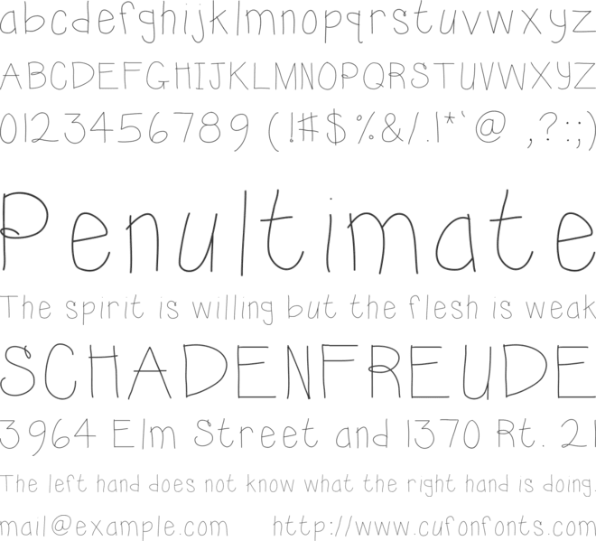 KBSunshine font preview