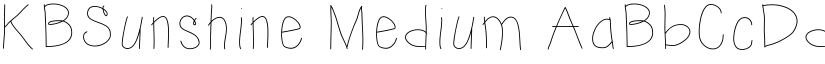KBSunshine Medium font