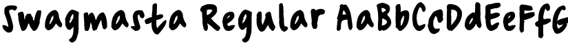 Swagmasta Regular font