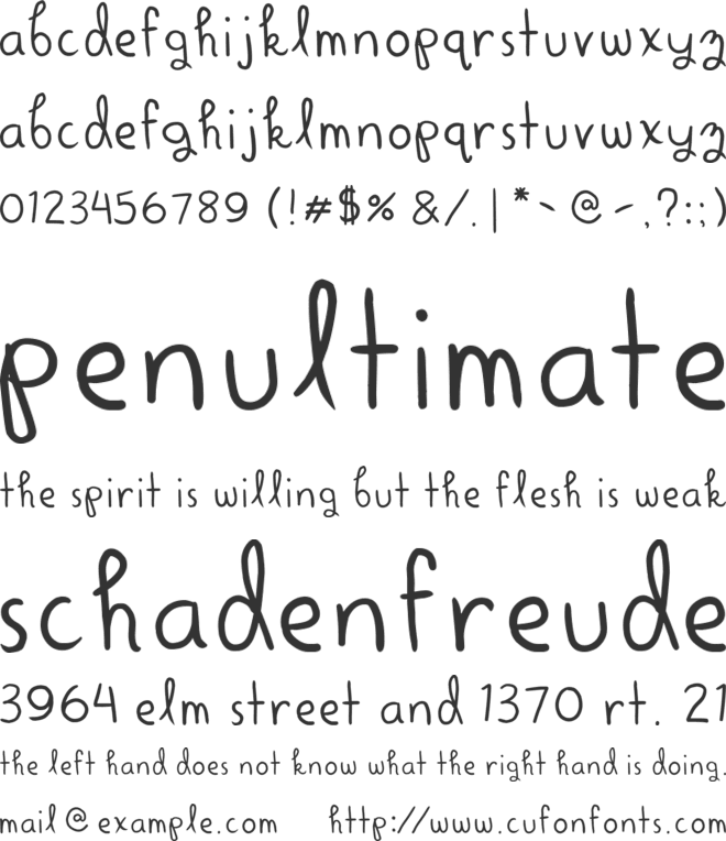 Alright Scrapbooky font preview