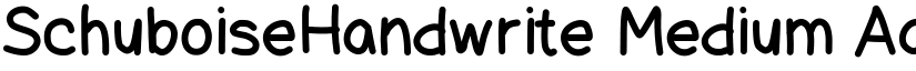 SchuboiseHandwrite font download
