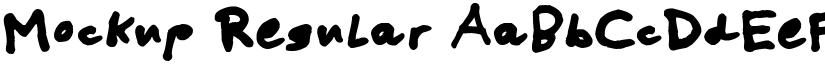Mockup Regular font