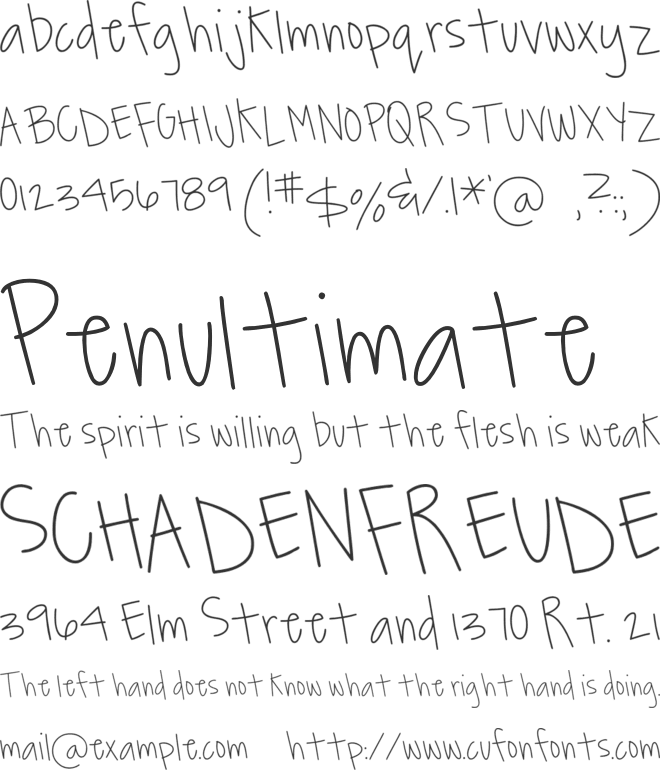 MTF JanaG font preview