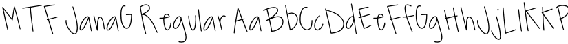 MTF JanaG font download