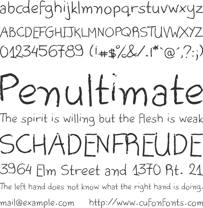 Alice Oranges font preview