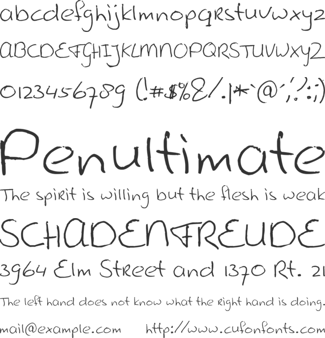 Shipwreck font preview