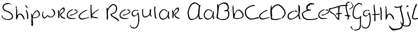 Shipwreck Regular font