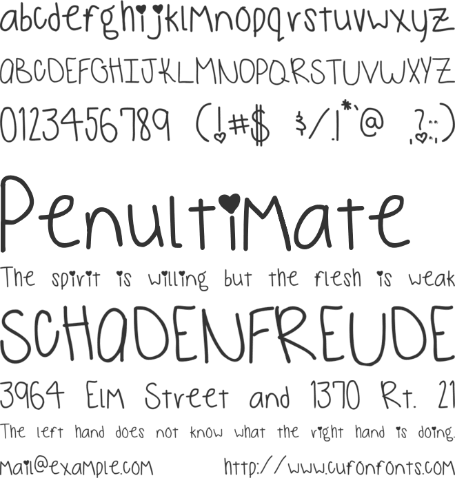 monkeys and bananas font preview