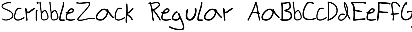 ScribbleZack font download