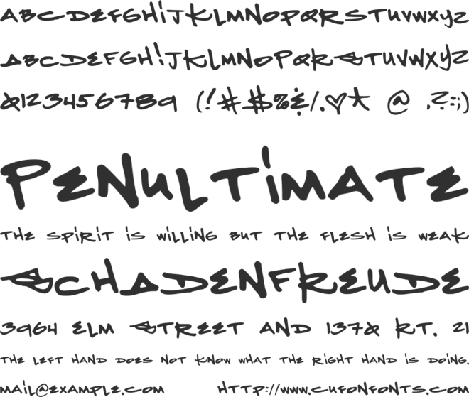 KetamineNightmares font preview