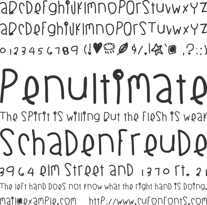 BlackberryBluesThick font preview