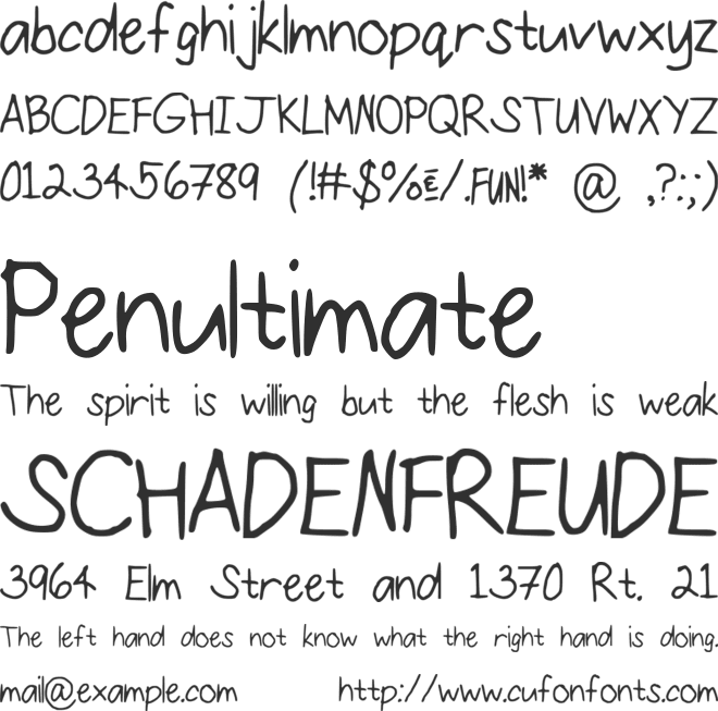ConfettiFalling font preview