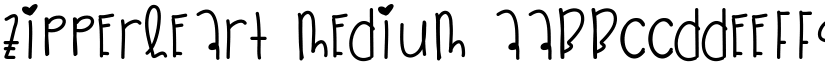 ZipperHeart font download
