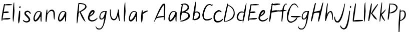 Elisana Regular font