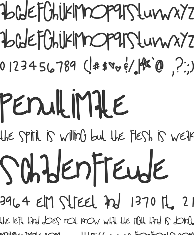 OutOfSpace font preview