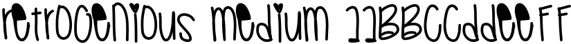 Retrogenious Medium font