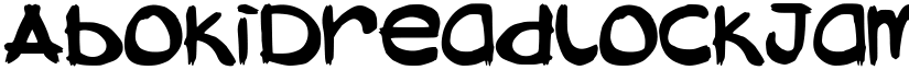 AbokiDreadlockJamSuya Medium font