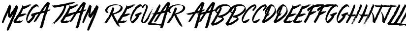 Mega Team Regular font