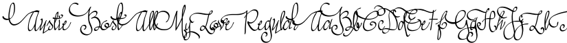 Austie Bost All My Love Regular font
