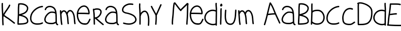 KBCameraShy Medium font