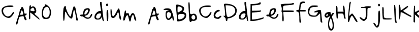 CARO Medium font