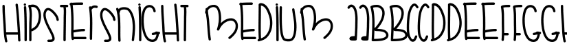 HipstersNight font download