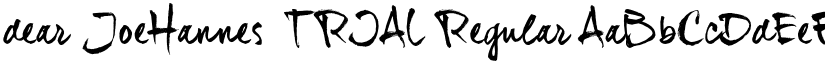 dear_JoeHannes_TRIAL font download