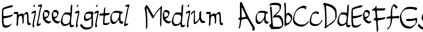 Emileedigital Medium font