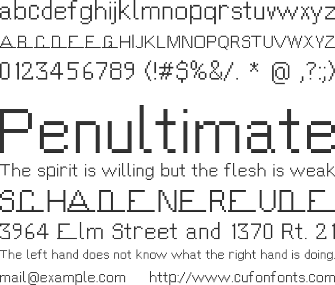 GreenlandSansUnd Gothic font preview