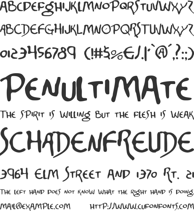 Corinthian font preview