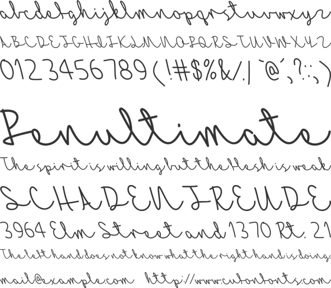 Mf Autumn Breeze font preview