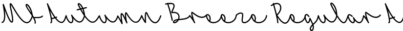 Mf Autumn Breeze Regular font