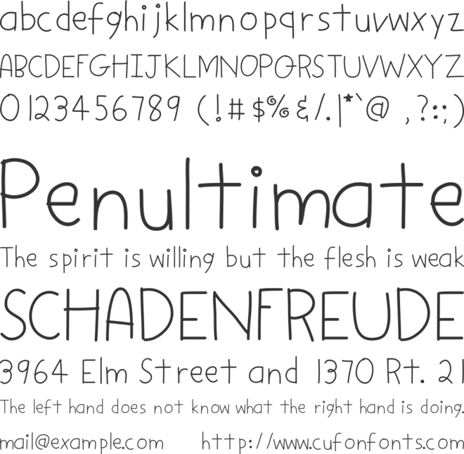 DPStick font preview