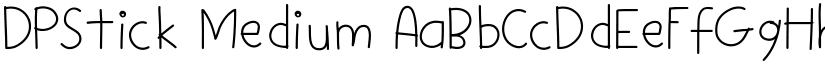 DPStick Medium font
