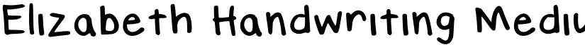 Elizabeth Handwriting Medium font