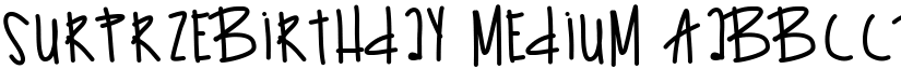 SurprzeBirthday Medium font