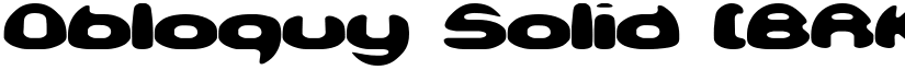 Obloquy Solid (BRK) font