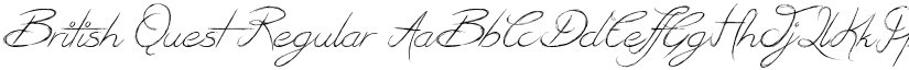 British Quest Regular font