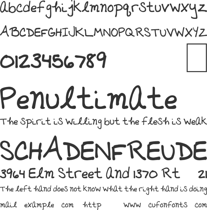 AmazingSunshine font preview