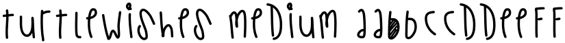 TurtleWishes Medium font