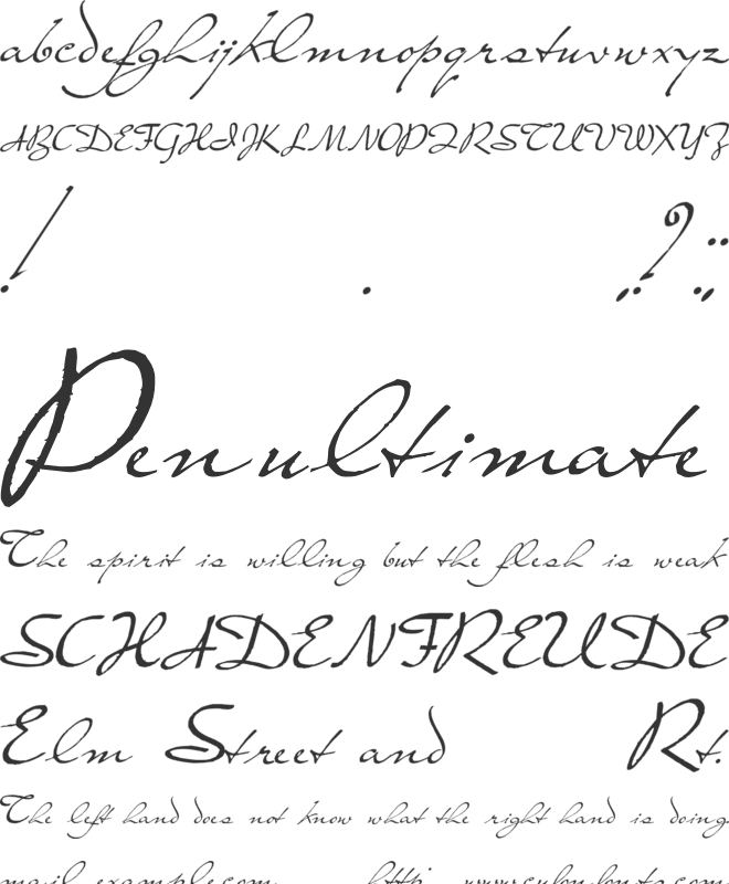 Prester John font preview