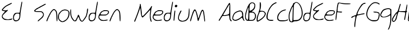 Ed_Snowden Medium font