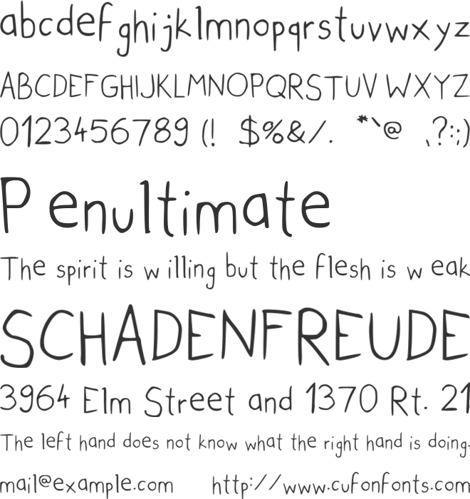 urban anxiety font preview